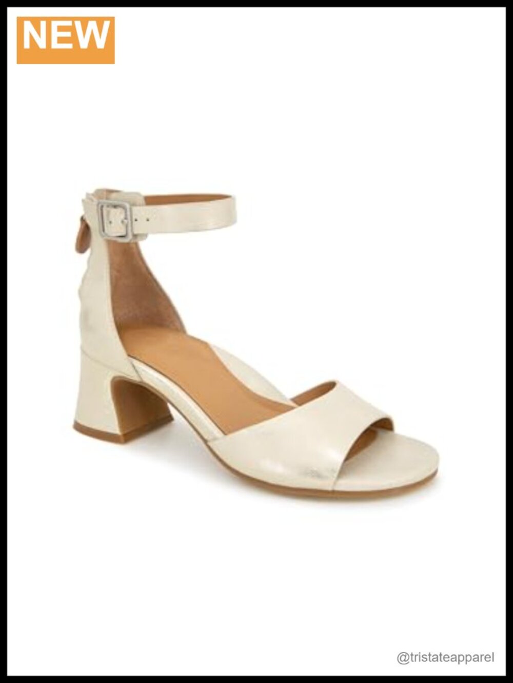 Womens Metallic Leather Wedge Sandals with Sculpted Heel Ankle Strap Zip
